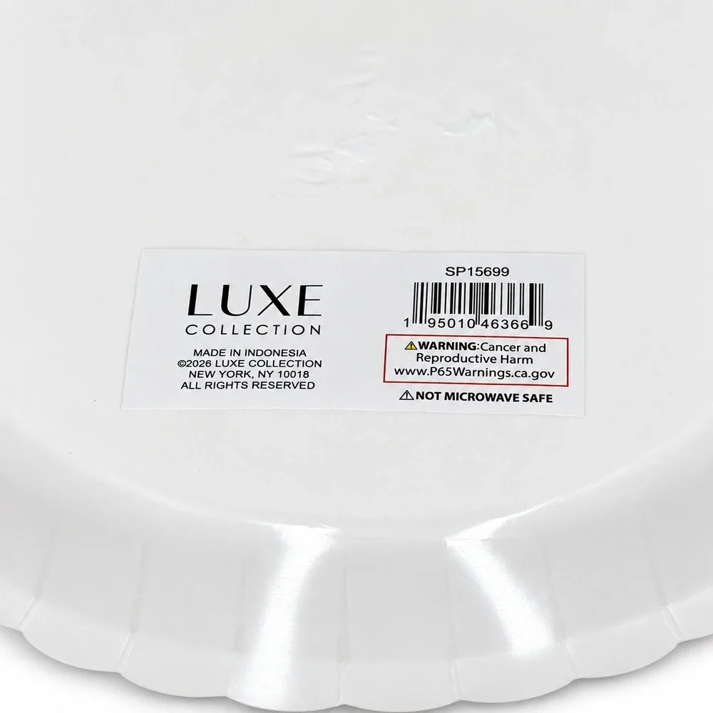 Luxe Collection Welcome Baby Hot Air Balloon Paper Plates 20 Pk Blue Gold 110-82